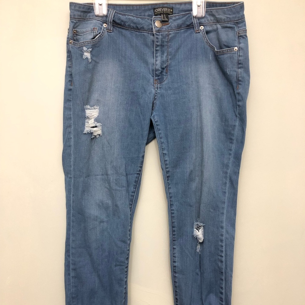 Forever 21 Plus Boyfriend Jeans